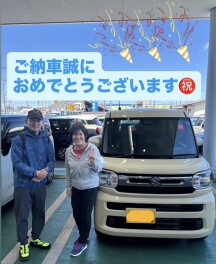 【祝ご納車】スライドドアと言えばスペーシア！
